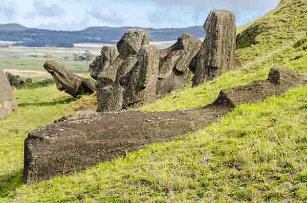 04 - Chile - isla de Rapa Nui o Pascua - Rano Raraku
